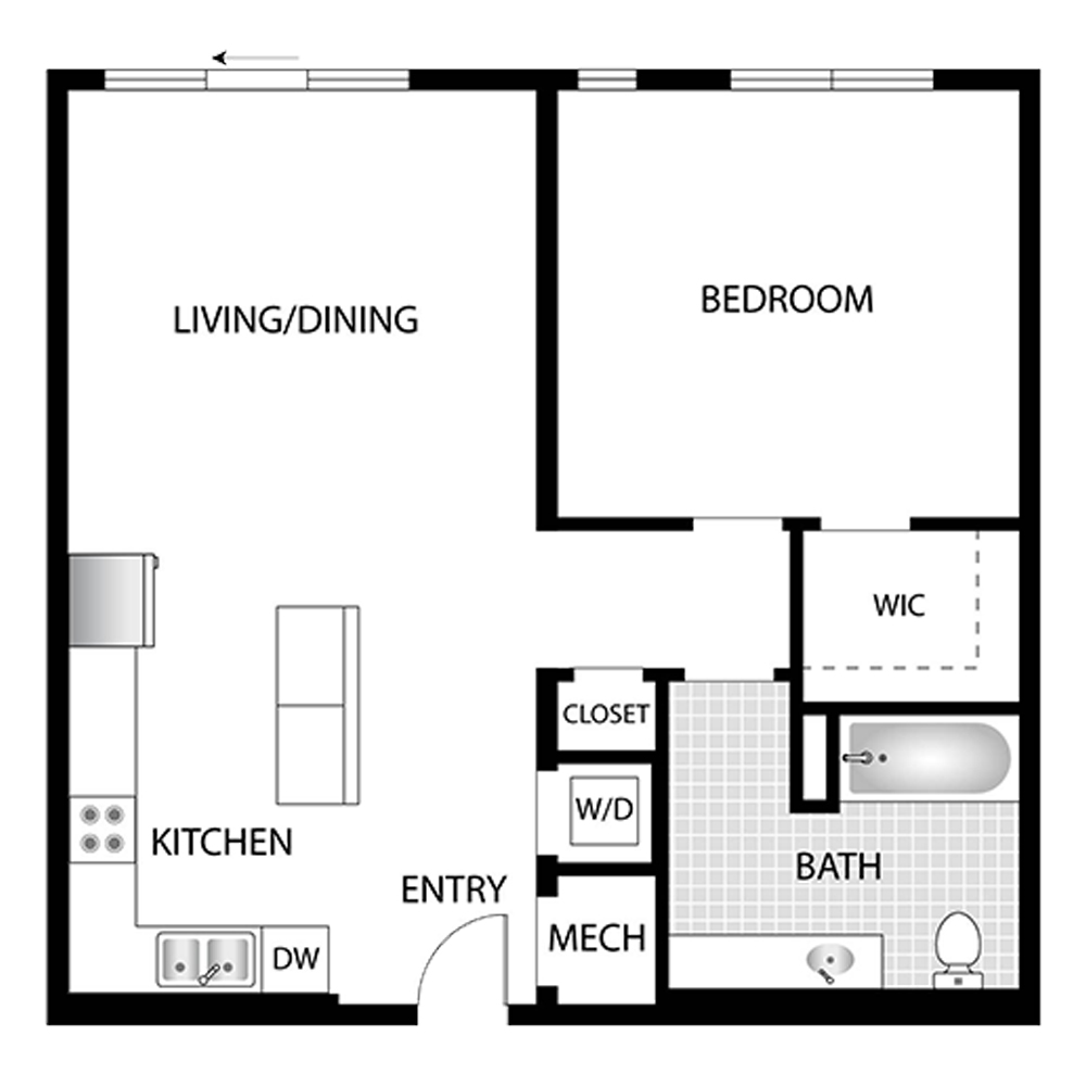 Milkweed floor plan