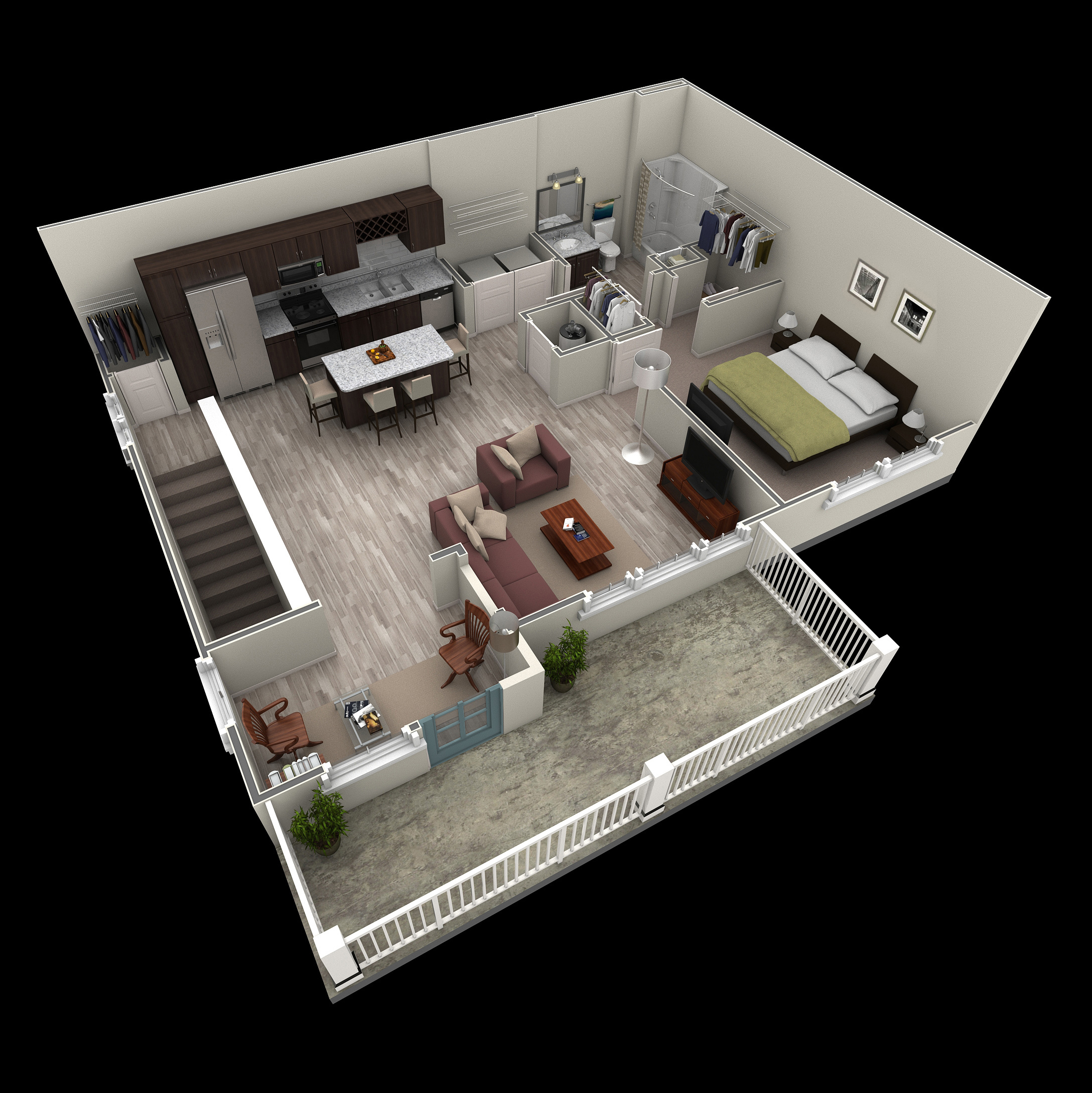 1 BR Grand Overlook floor plan