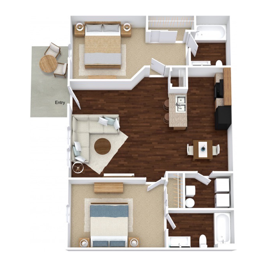 2-Mastersuite floor plan