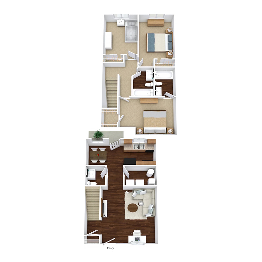 3-Townhome floor plan