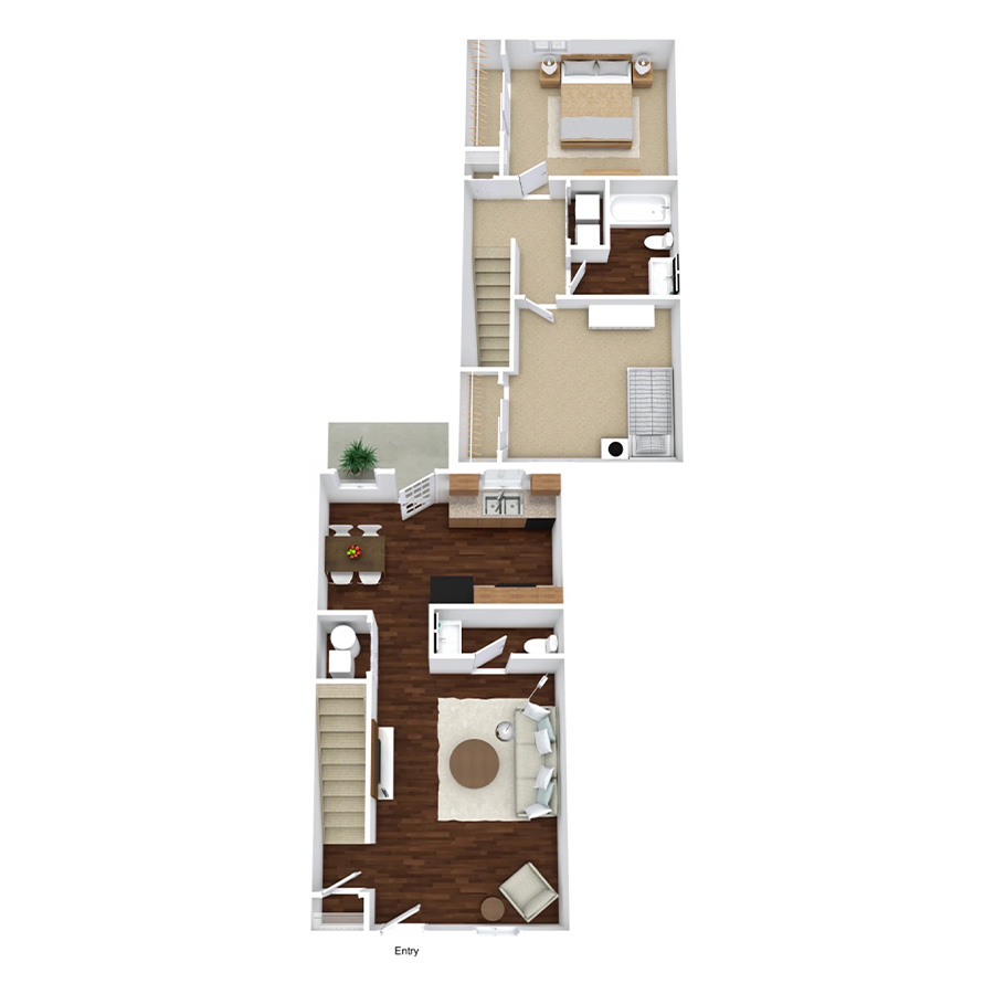 2-Townhome floor plan
