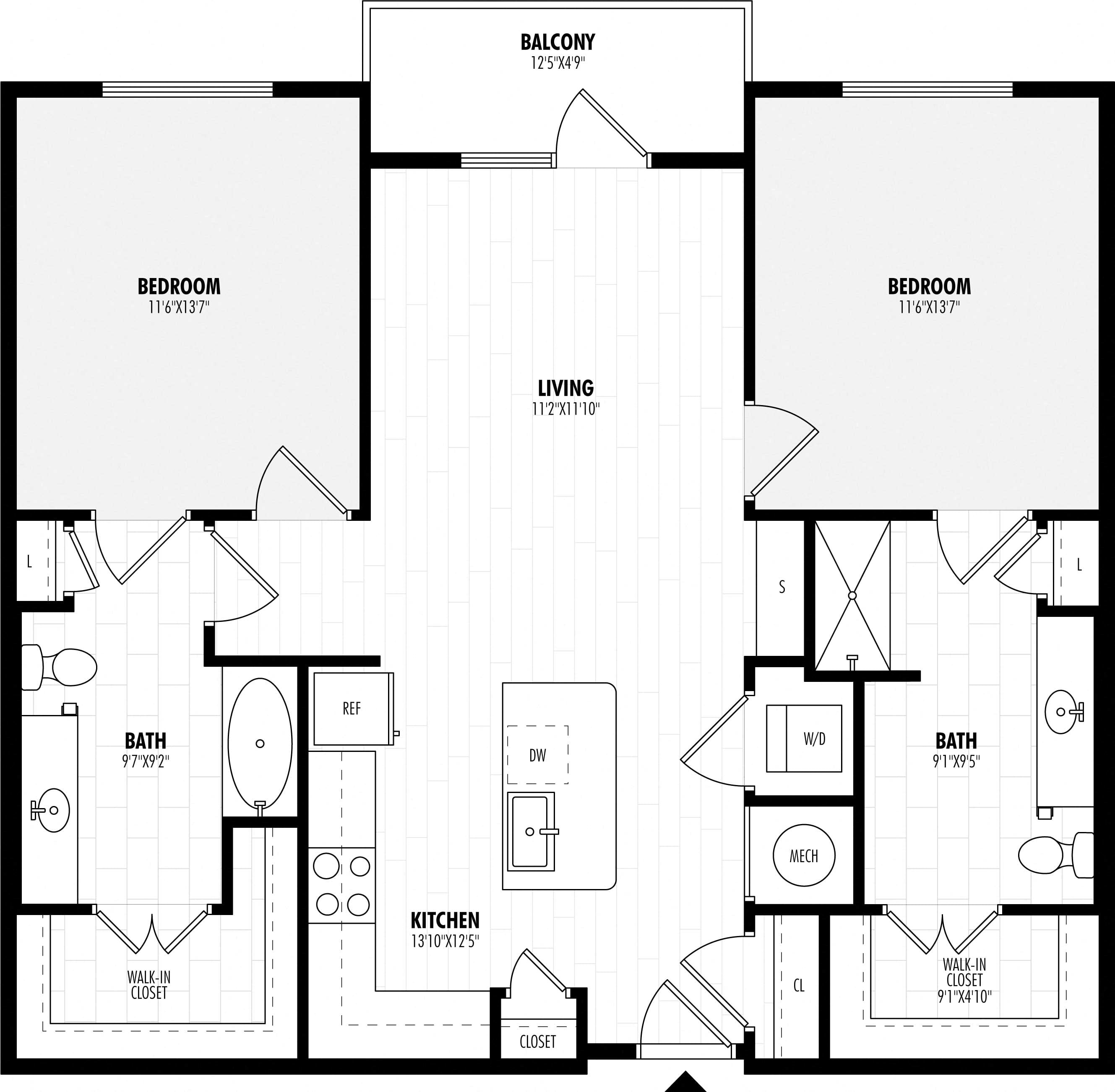 B2 Renovated floor plan