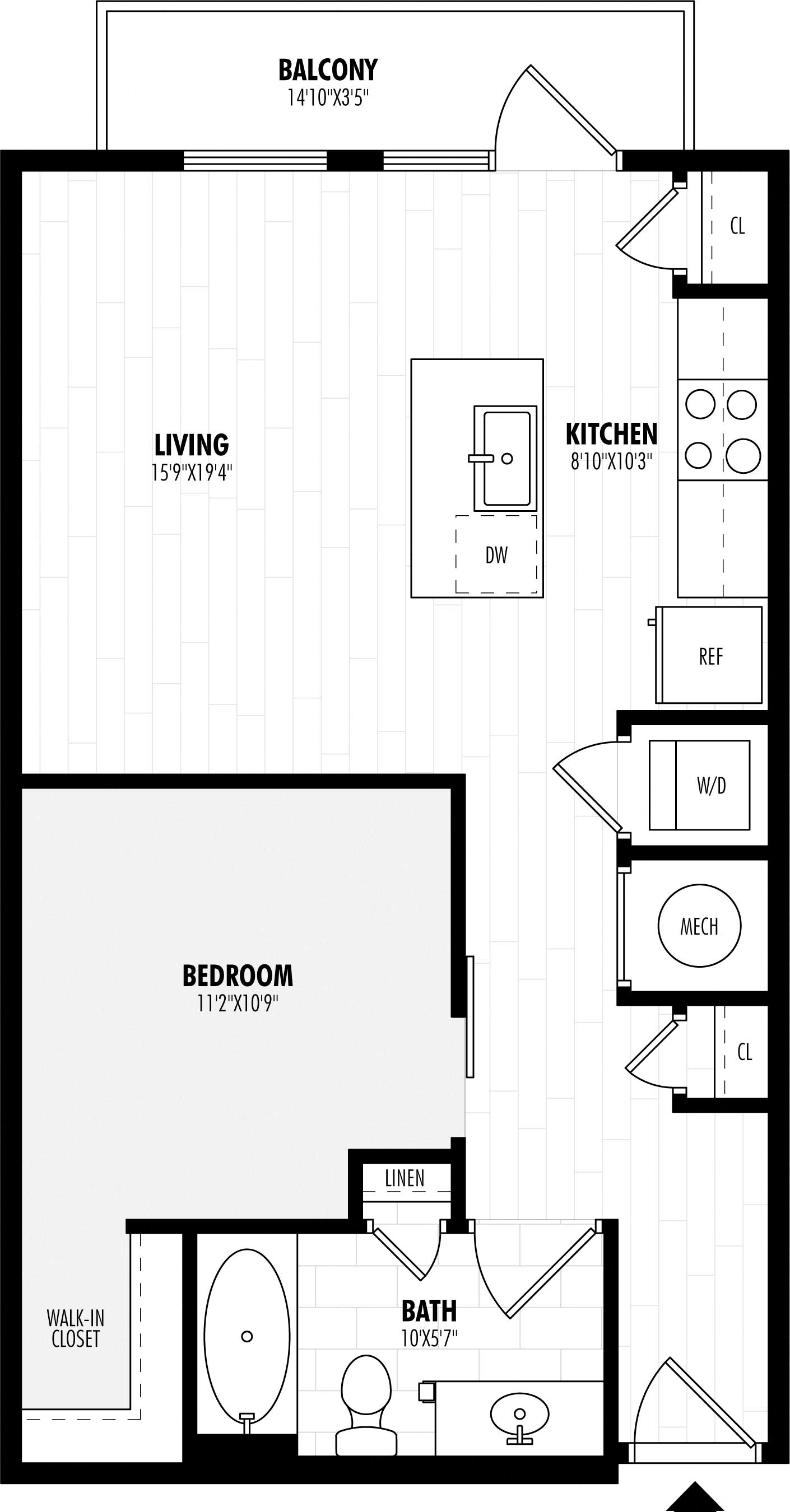 A1 Renovated floor plan