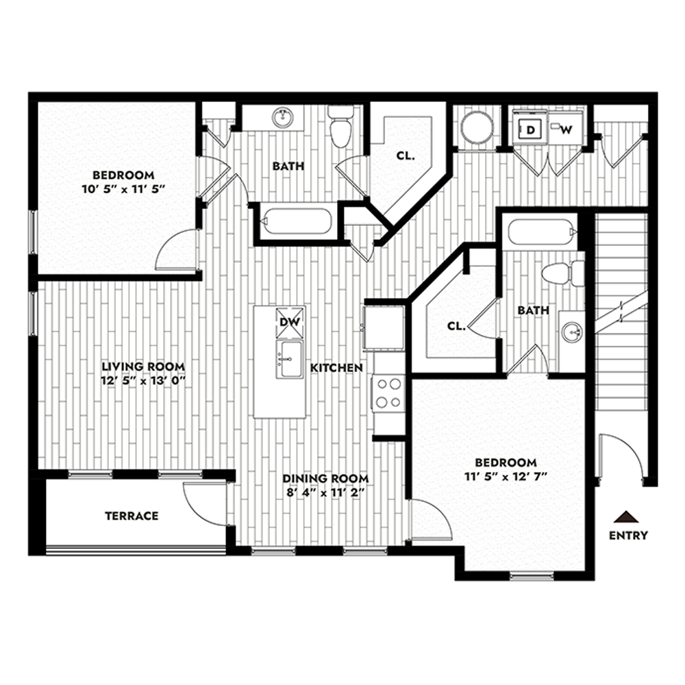 2B floor plan