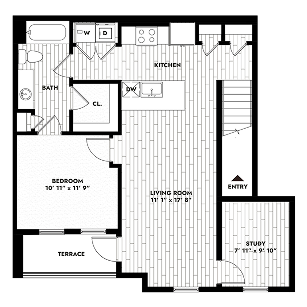 1B-ALT floor plan