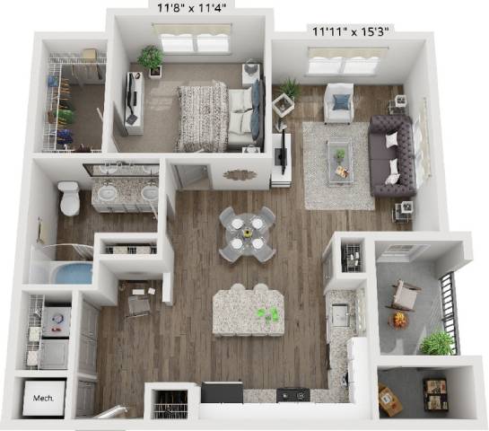 A1B floor plan