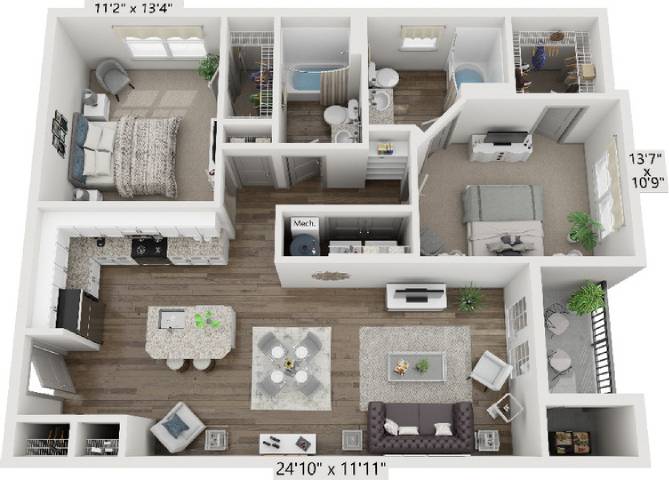 B2A floor plan
