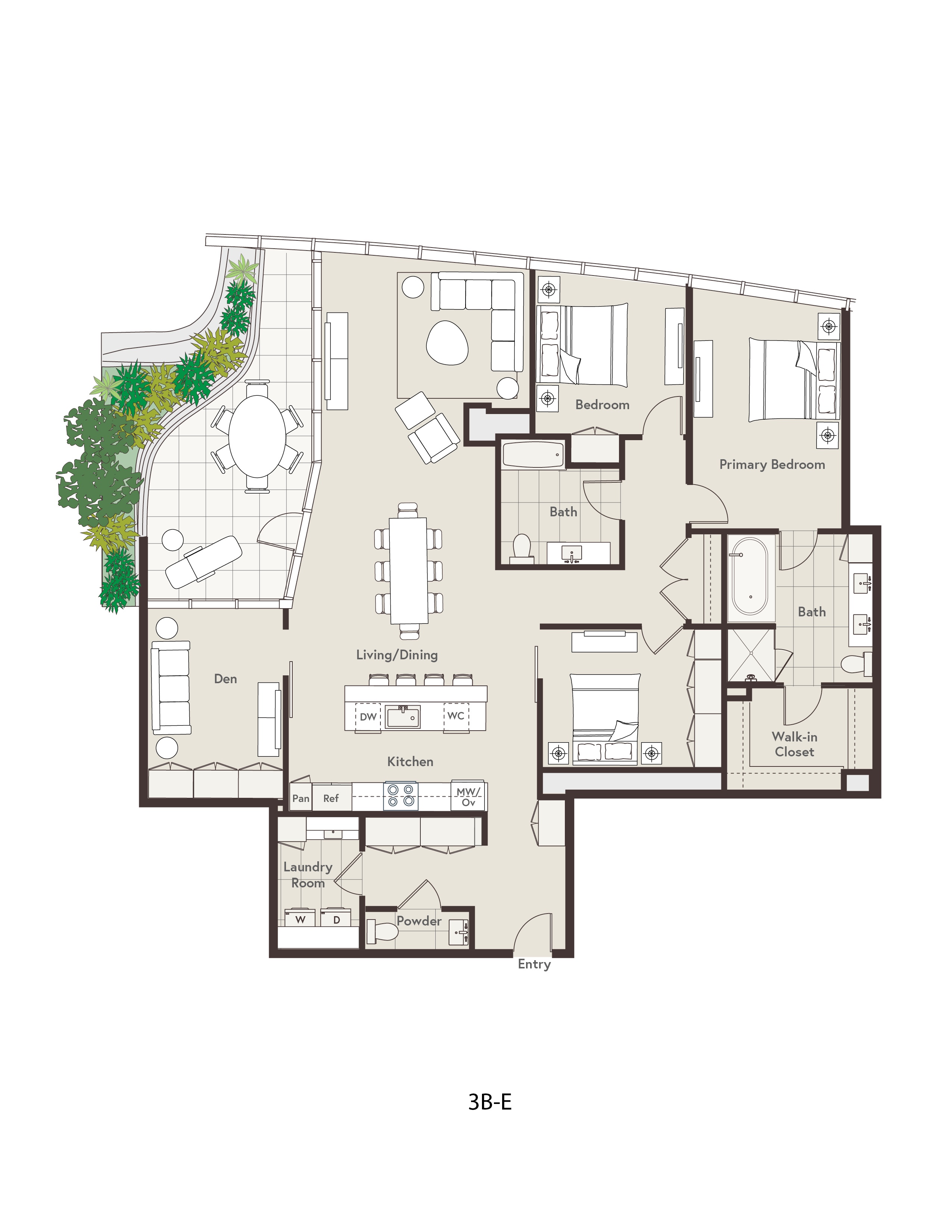 3B-EH floor plan