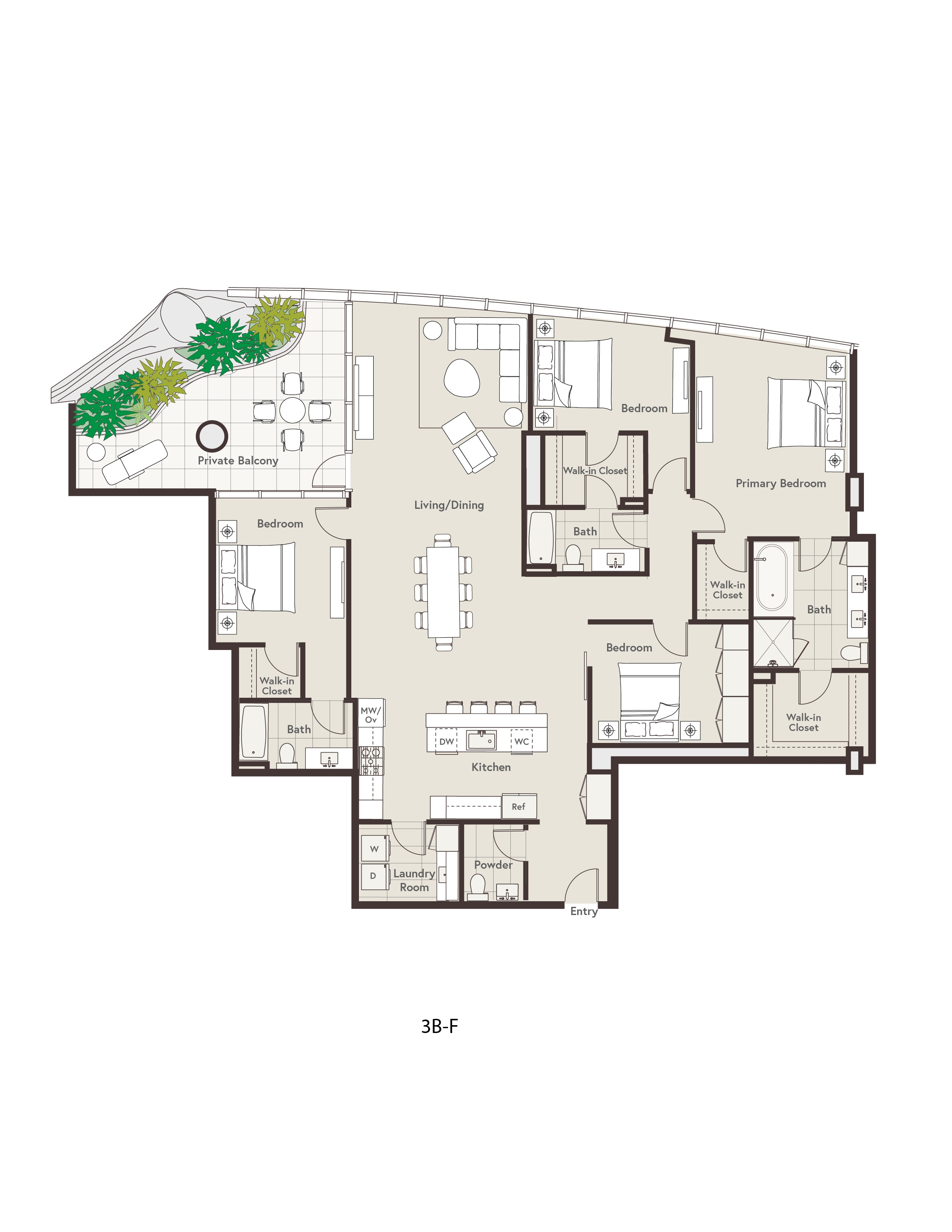 3B-F floor plan