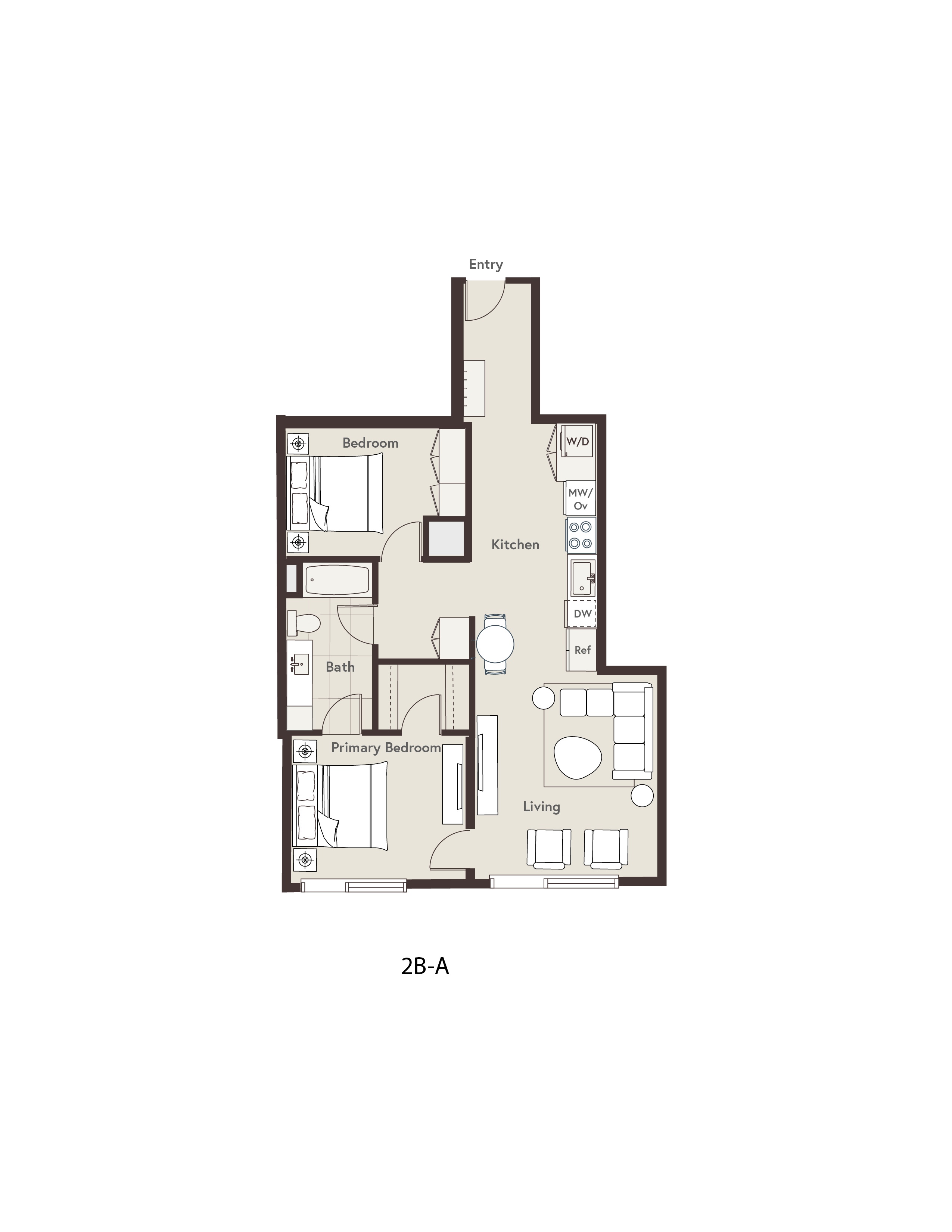 2B-A floor plan