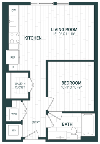 Studio-A01 floor plan