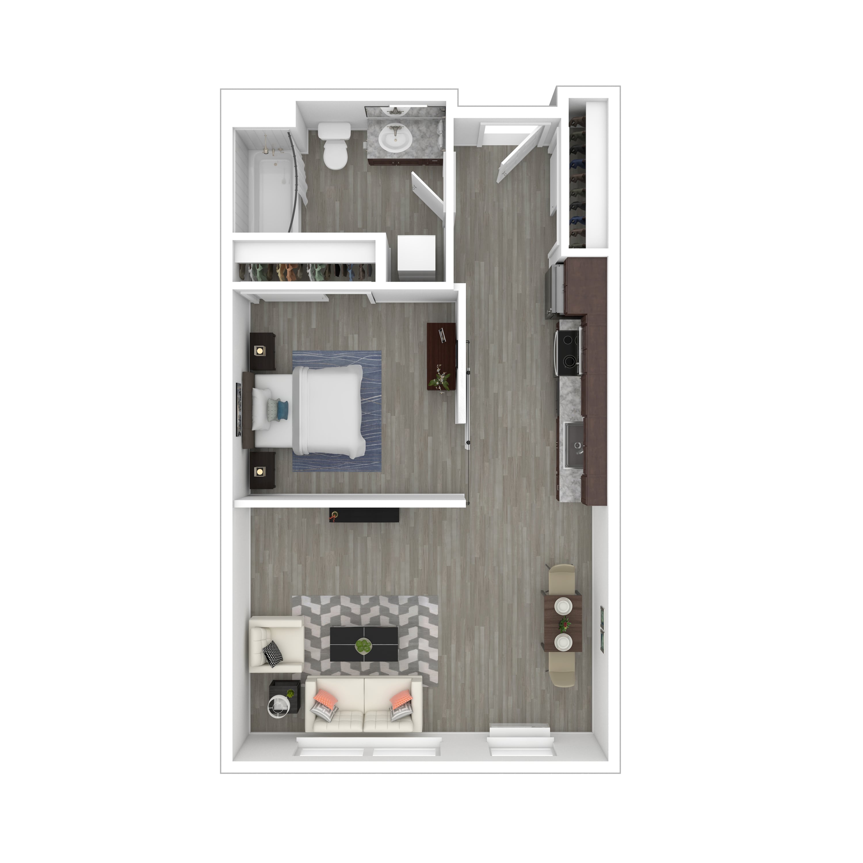 A7 - Urban One Bedroom floor plan