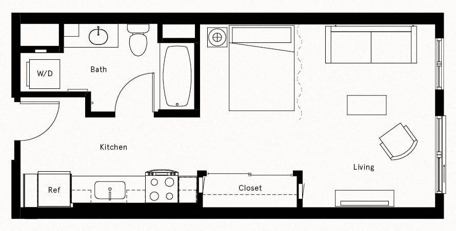 Studio-A11 floor plan