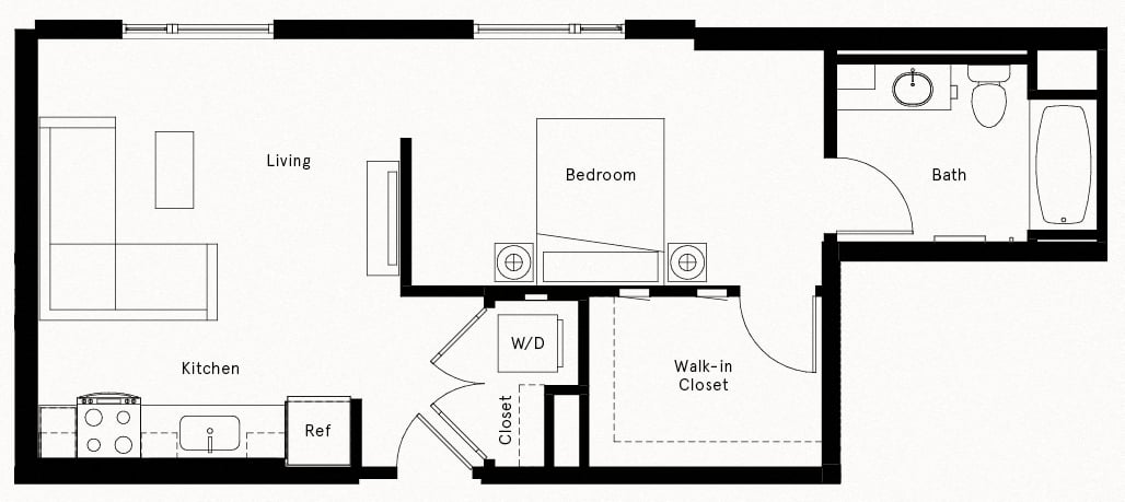 Studio-A14 floor plan