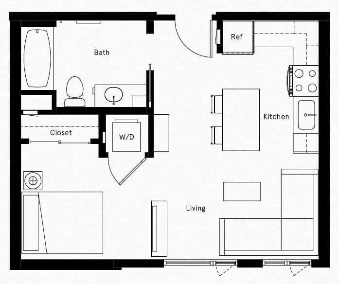 Studio-B4 floor plan