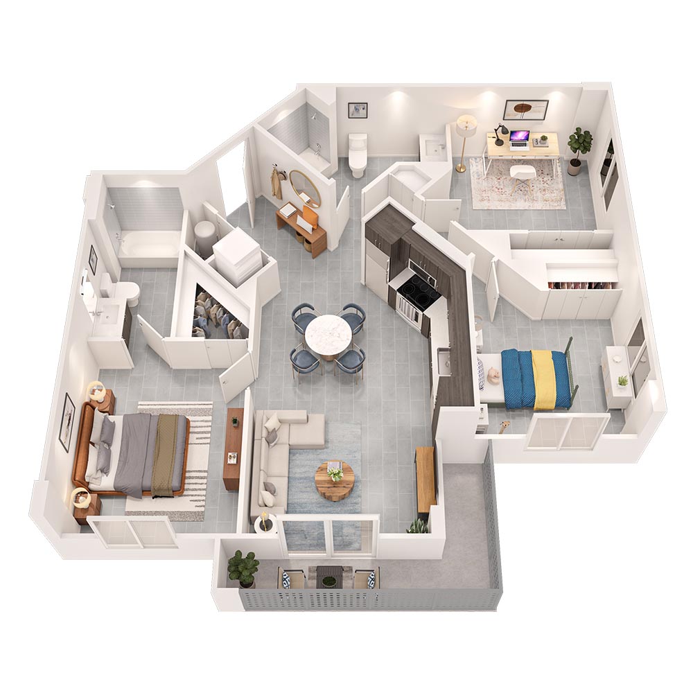 3 x 2 - Islamorada floor plan