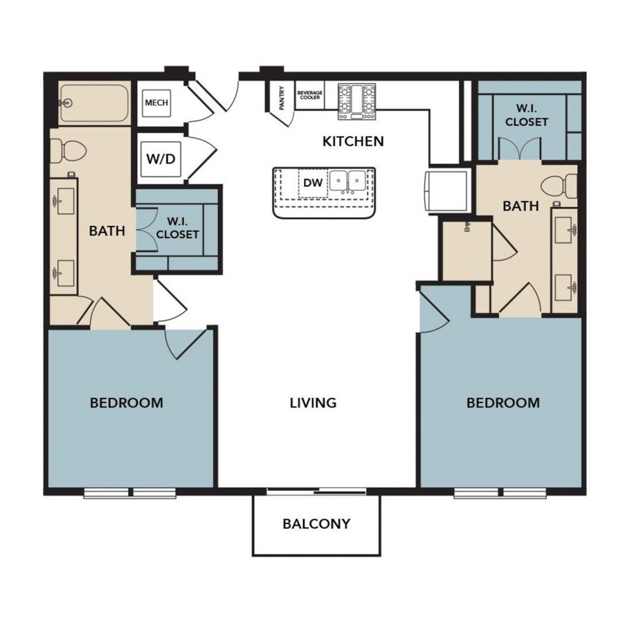 B1B floor plan