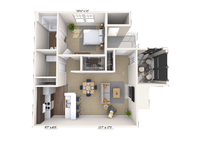 Fawn I floor plan