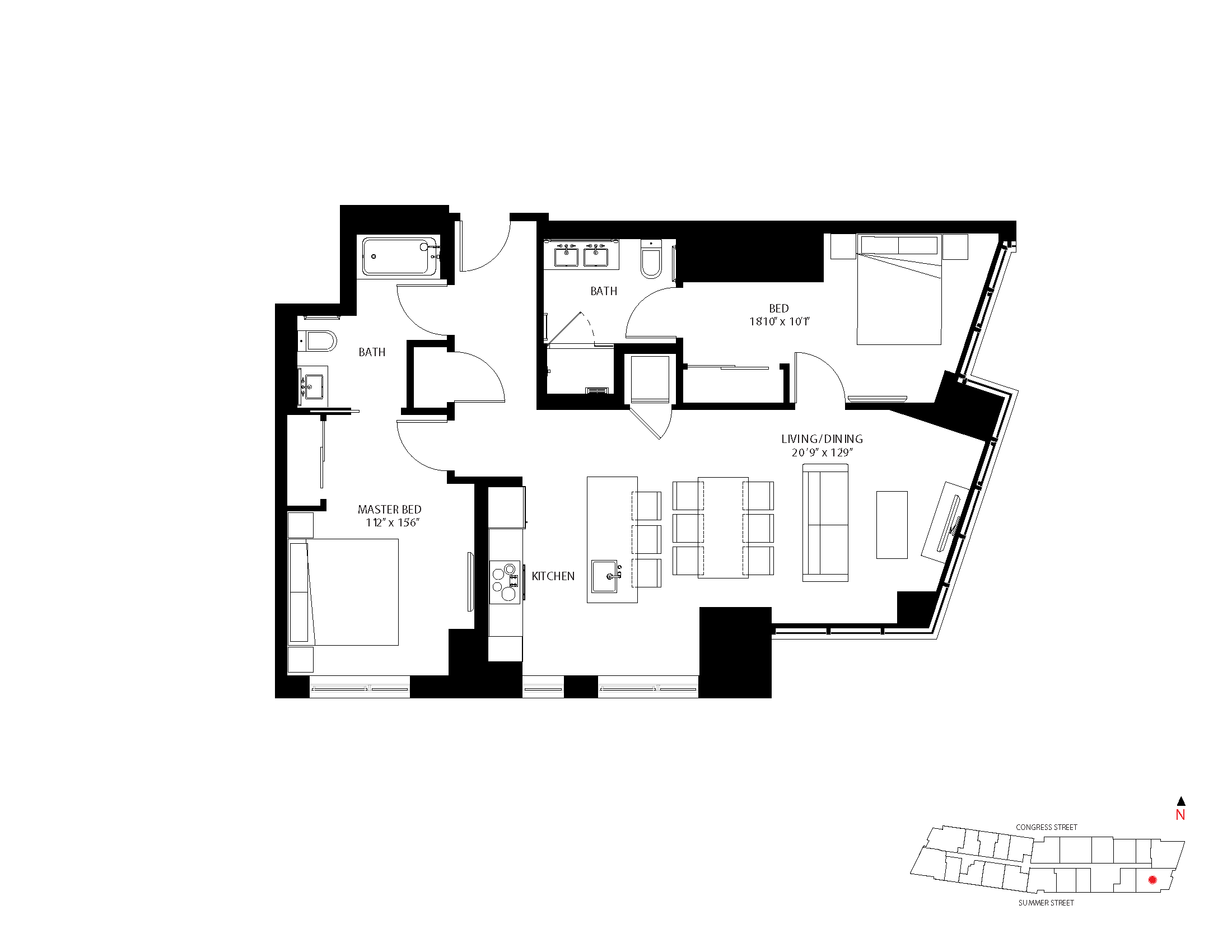 2-B floor plan