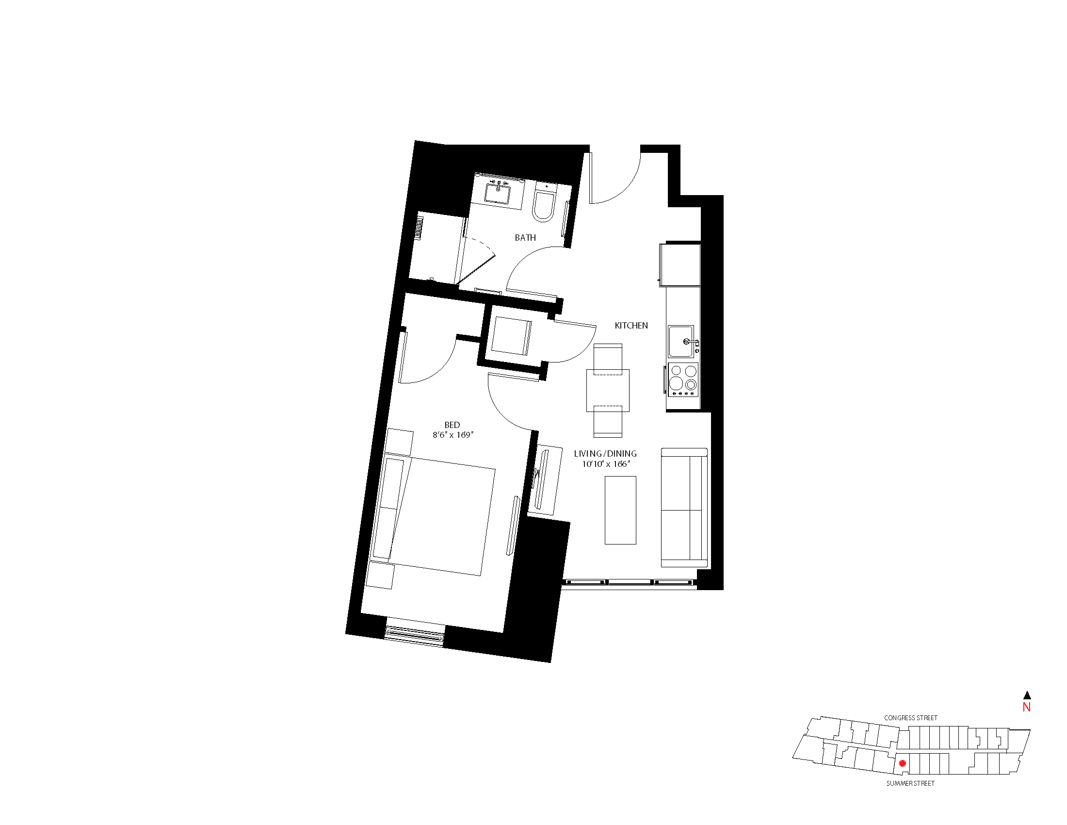 1-N floor plan