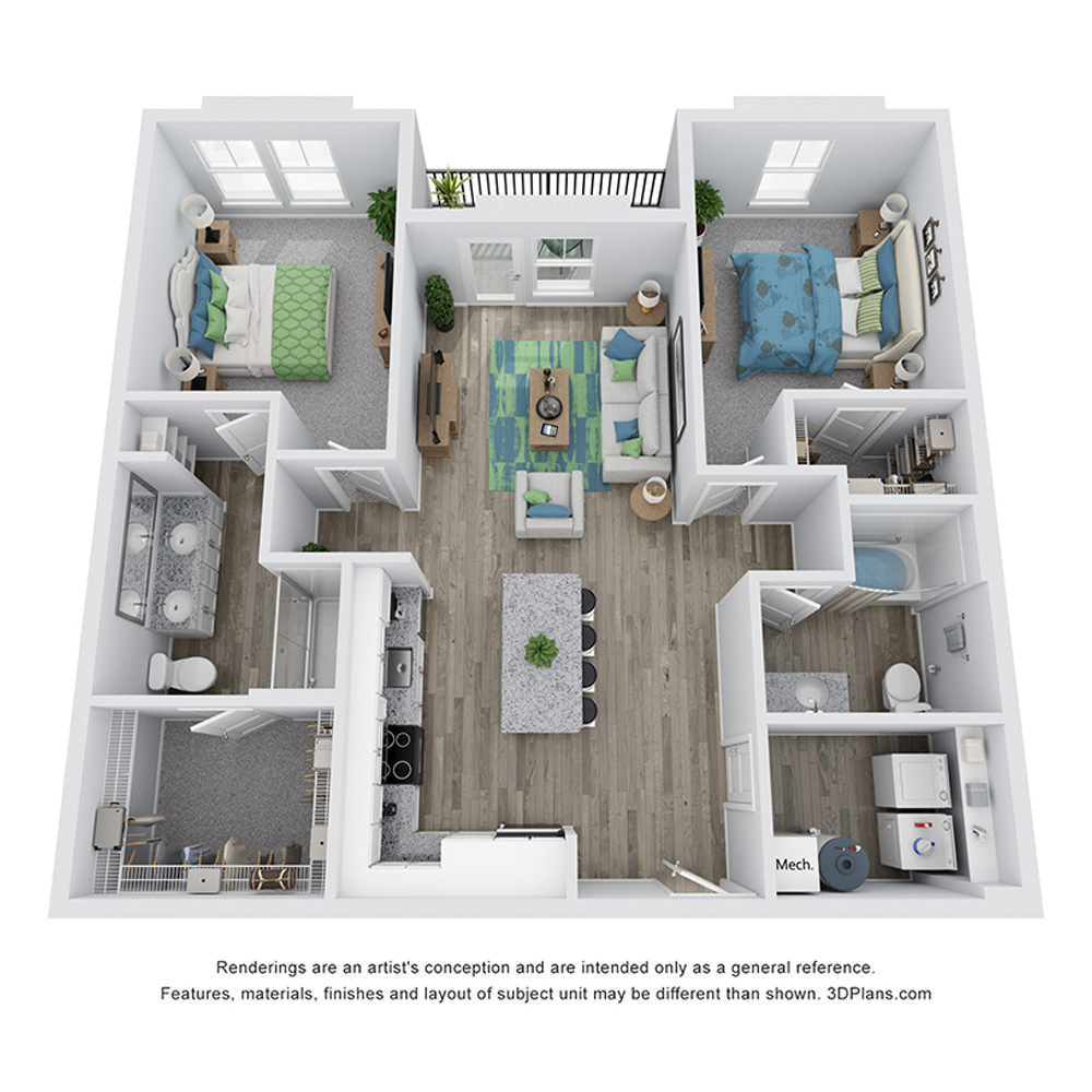 B1W floor plan