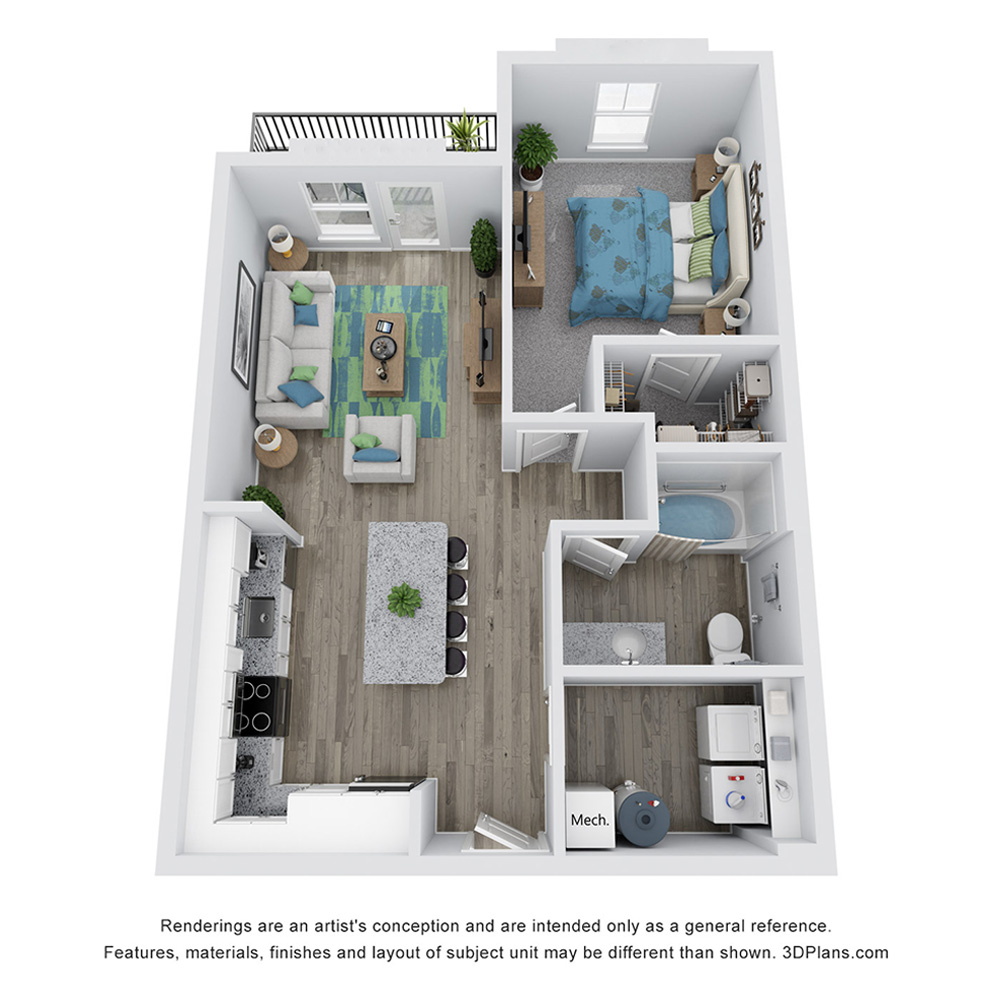 A1W floor plan