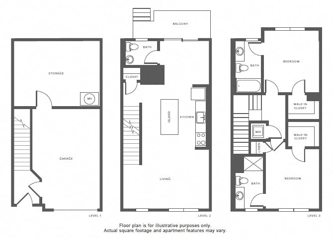 T1 Townhome floor plan