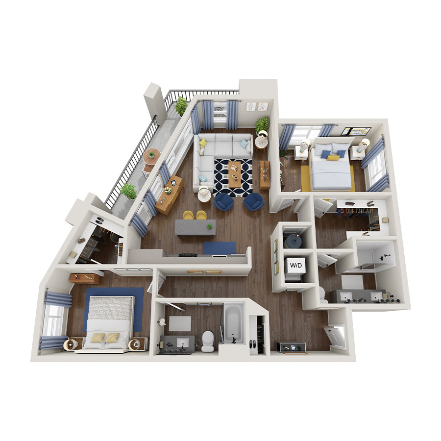2C floor plan