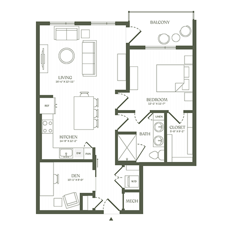 A5 Den floor plan