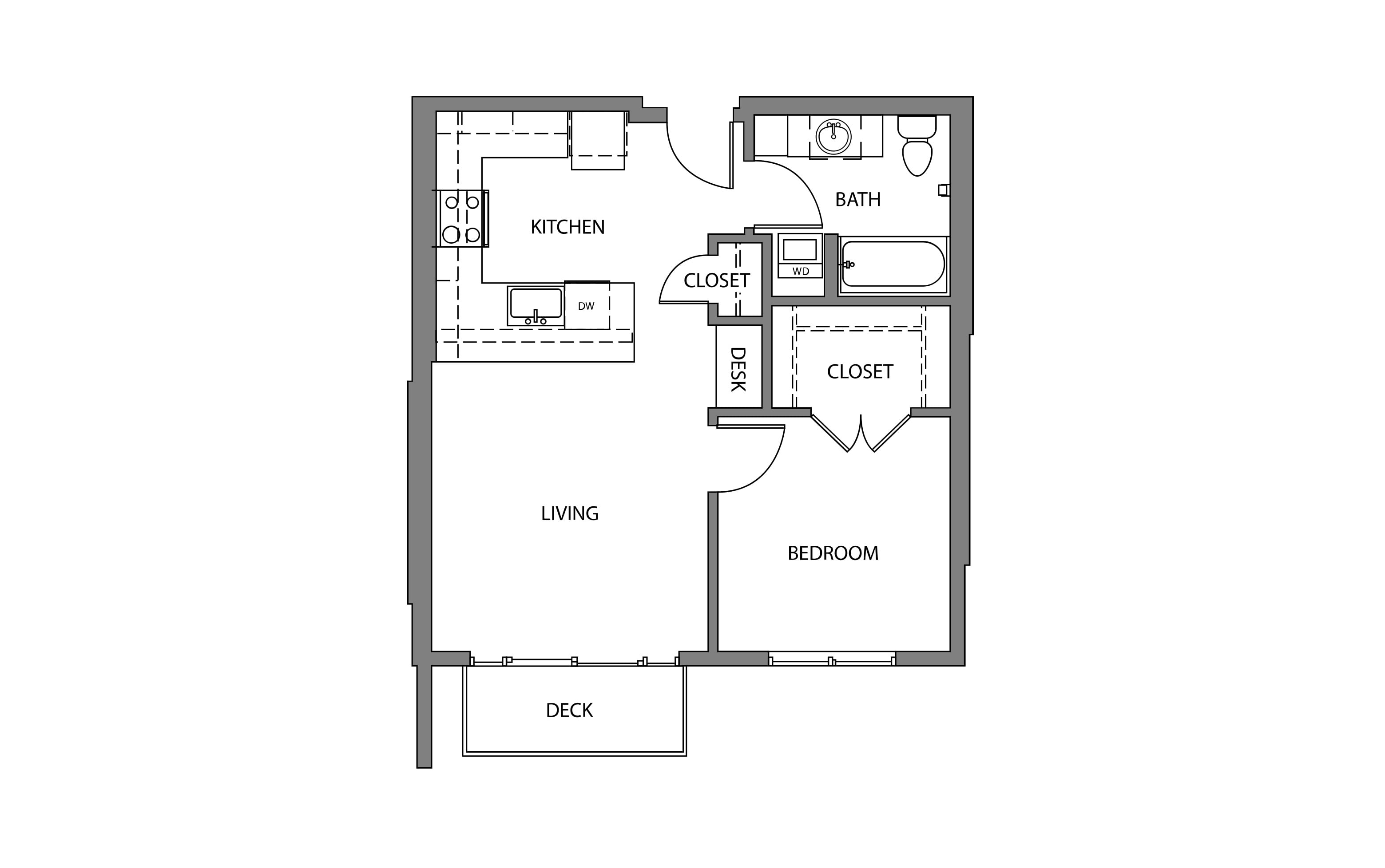 1 Bed/1 Bath-C15 floor plan