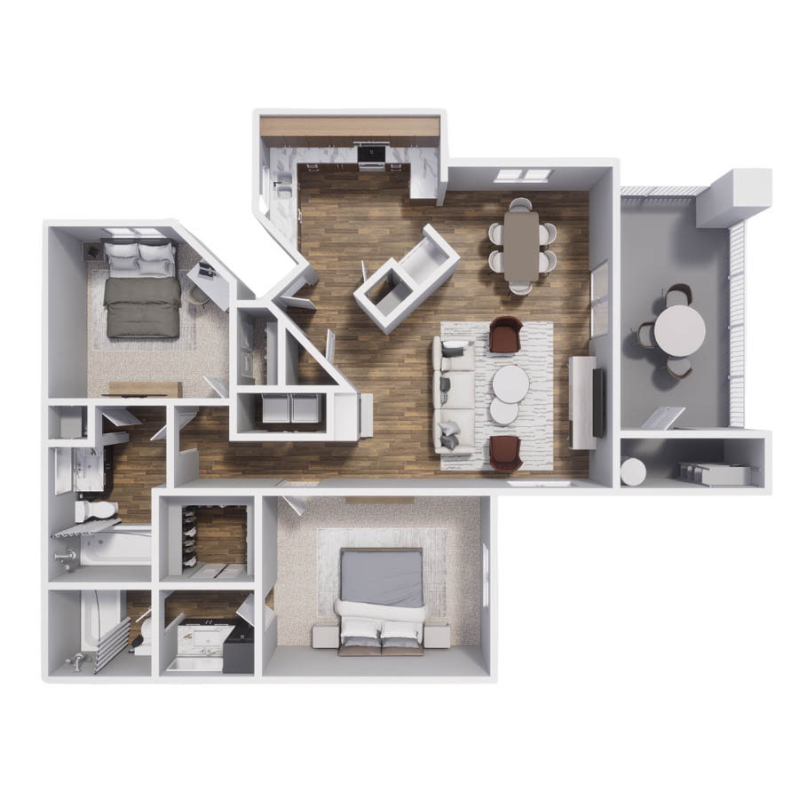 2B floor plan