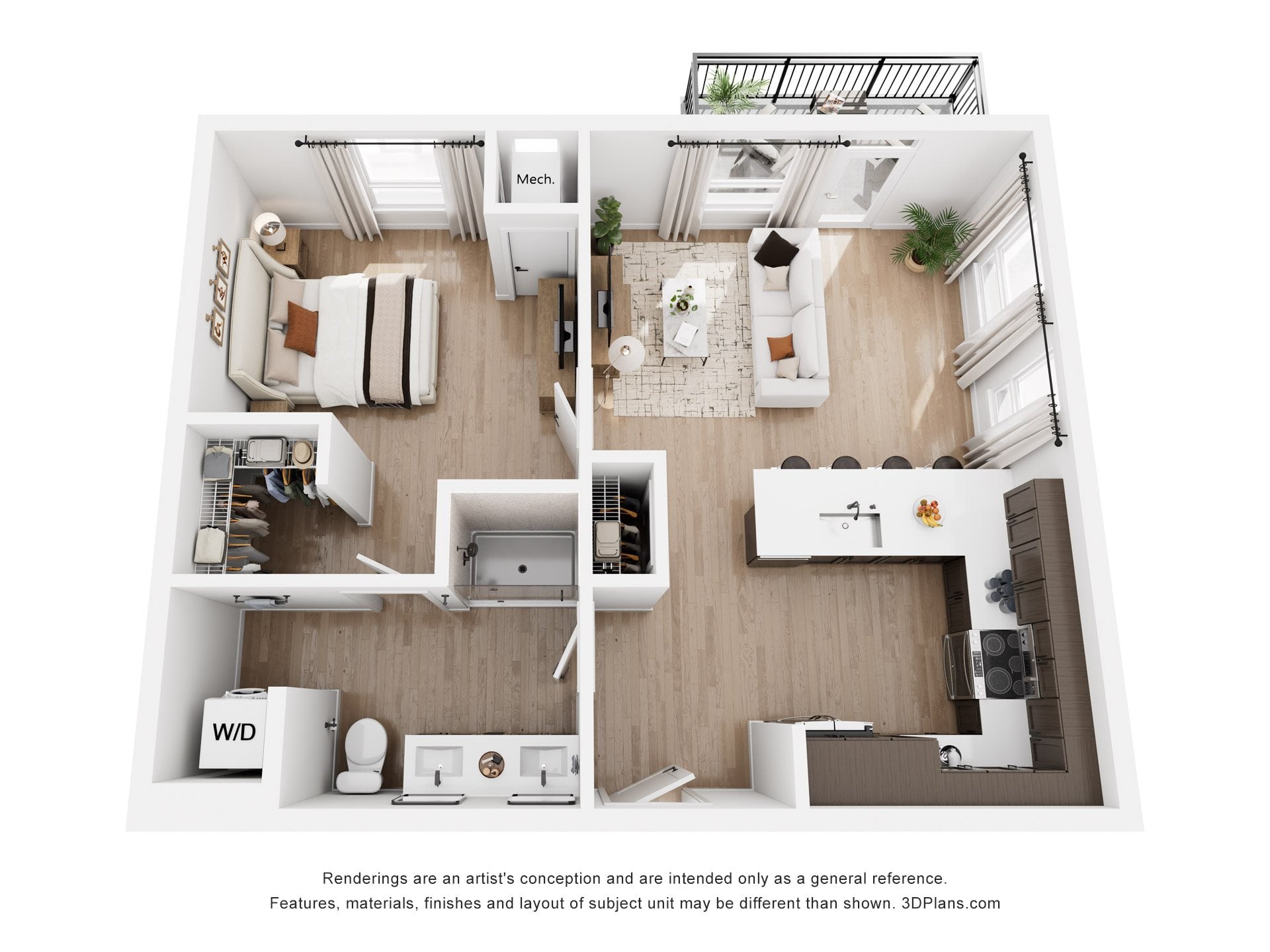 1 Bedroom C5 floor plan