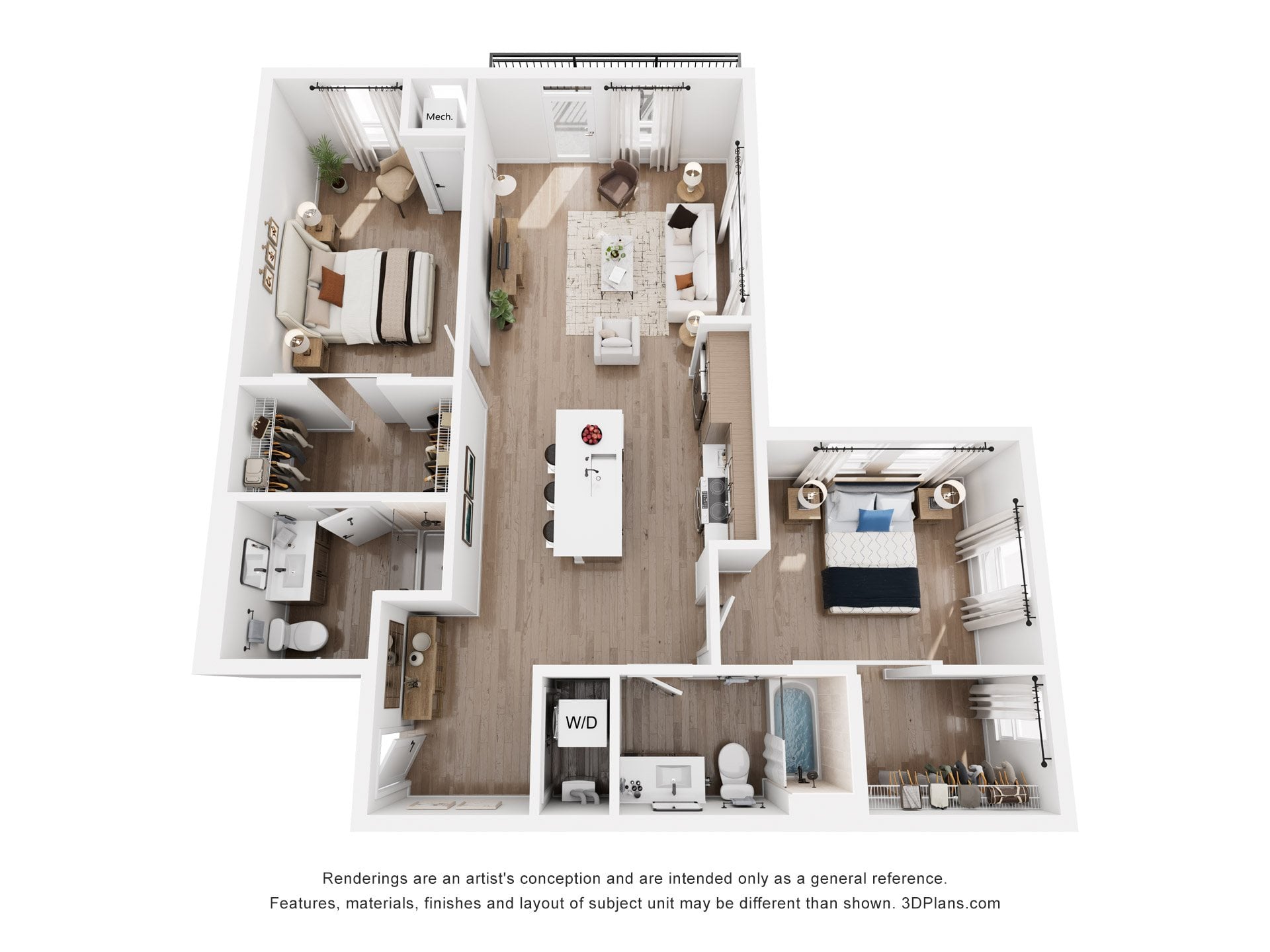 2 Bedroom D4 floor plan