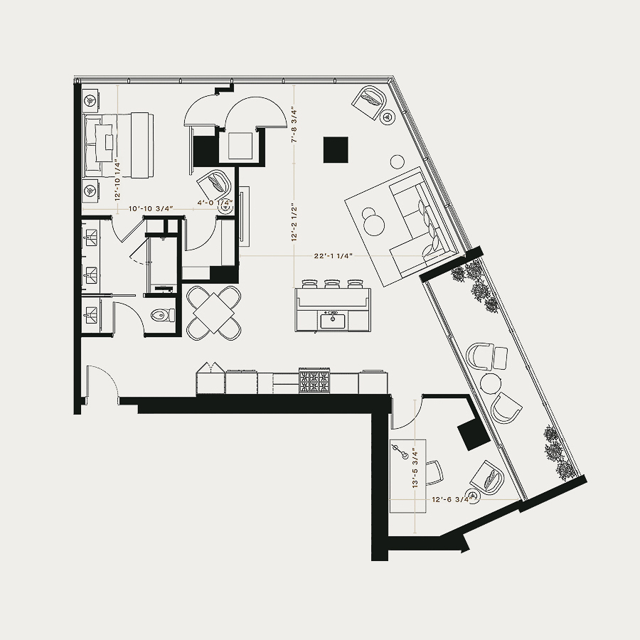 PH1 floor plan