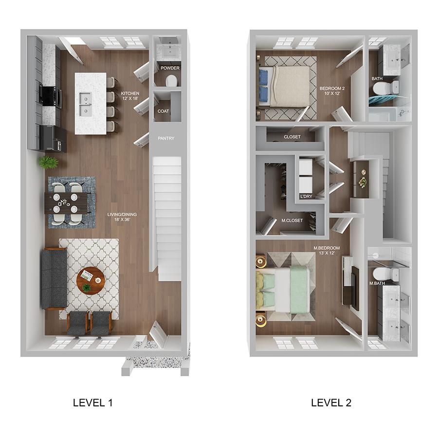 Townhome 2 floor plan