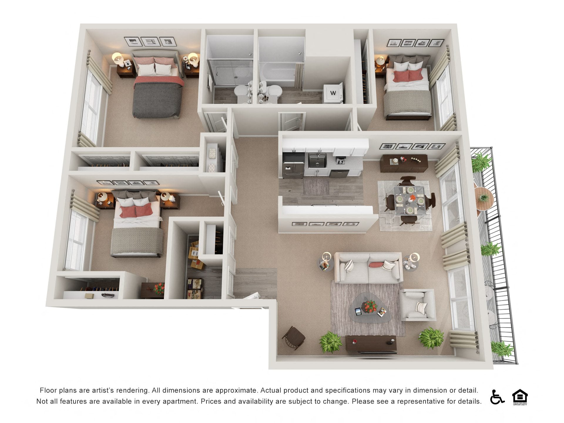 3X2 floor plan