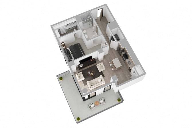 1B11 floor plan