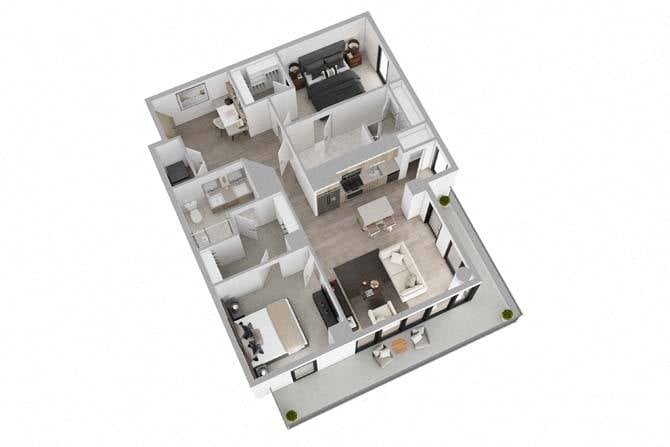 2B01 floor plan