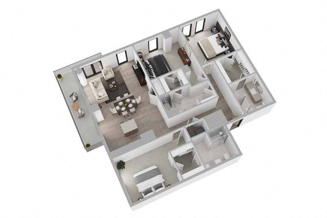 3B01 floor plan