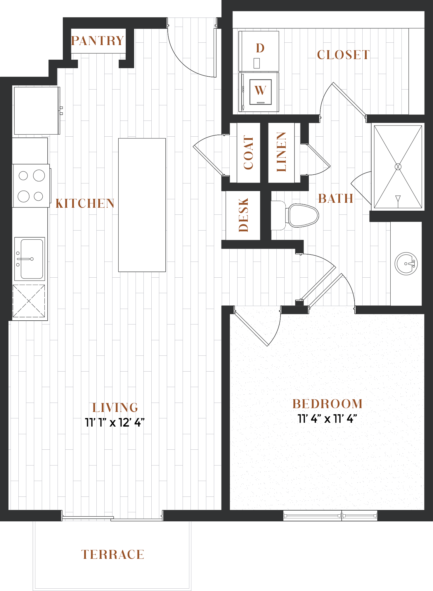 1B Alt floor plan