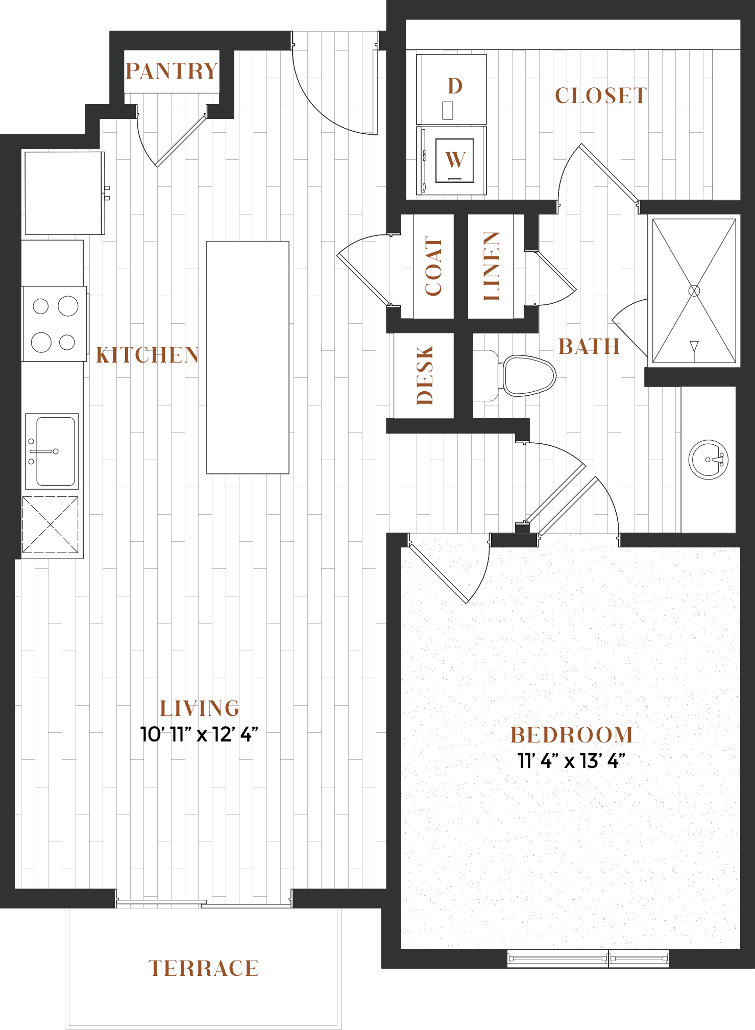 1B floor plan