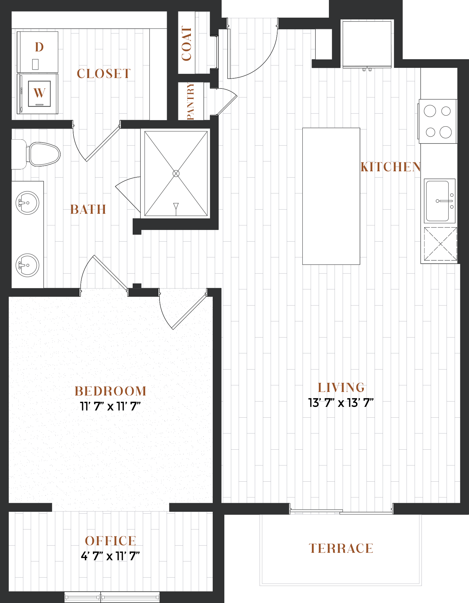 1C Alt floor plan