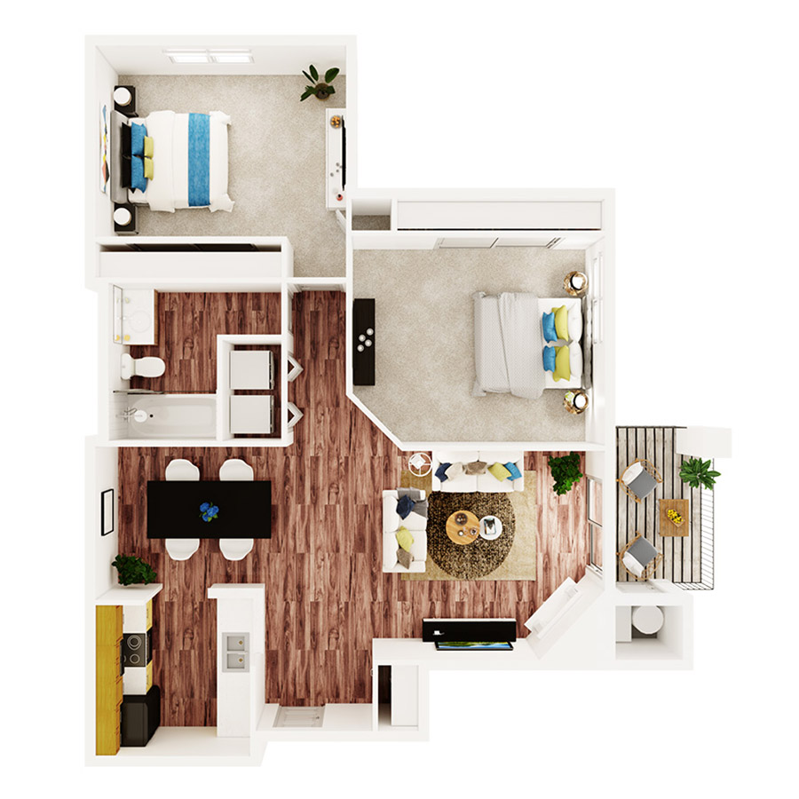 2x1 Bc floor plan