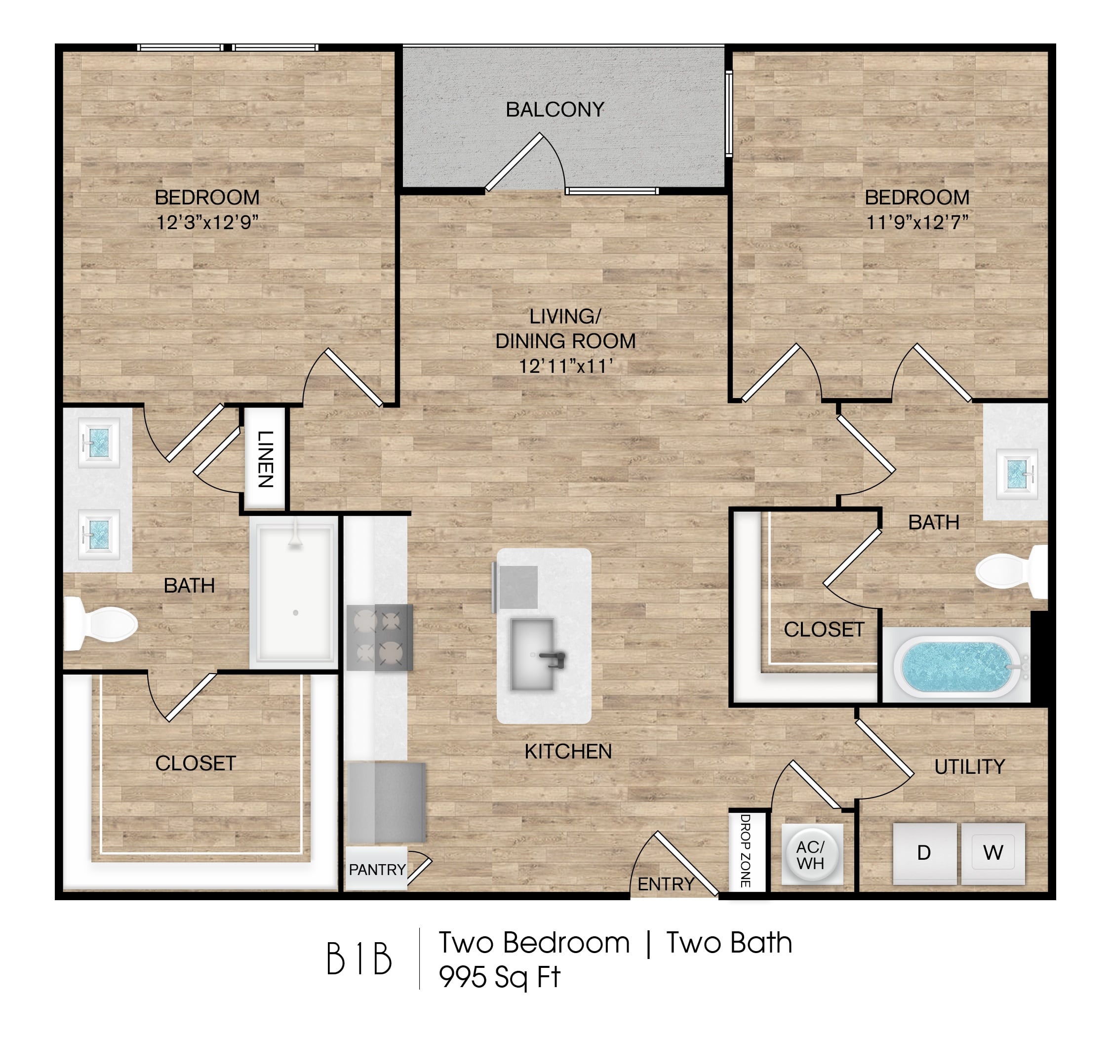B1B floor plan
