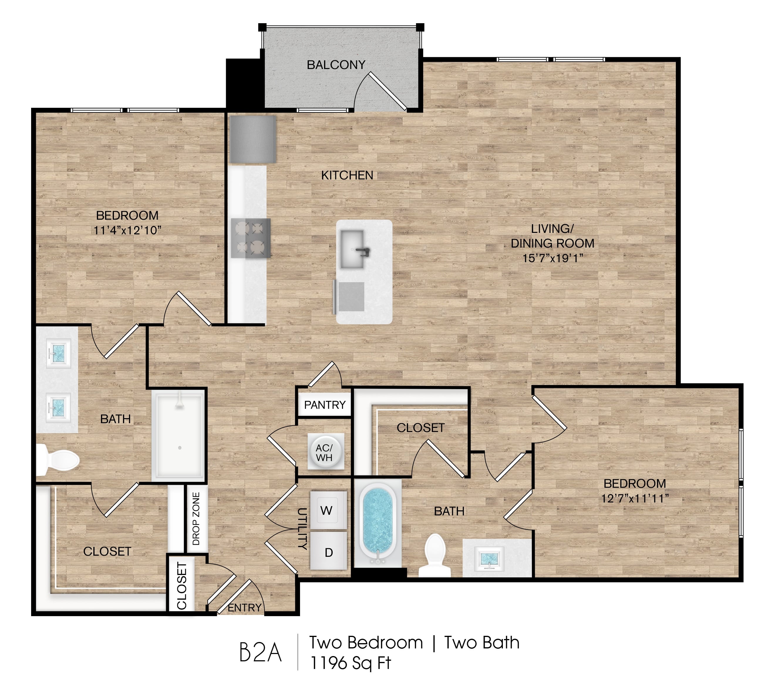B2A floor plan