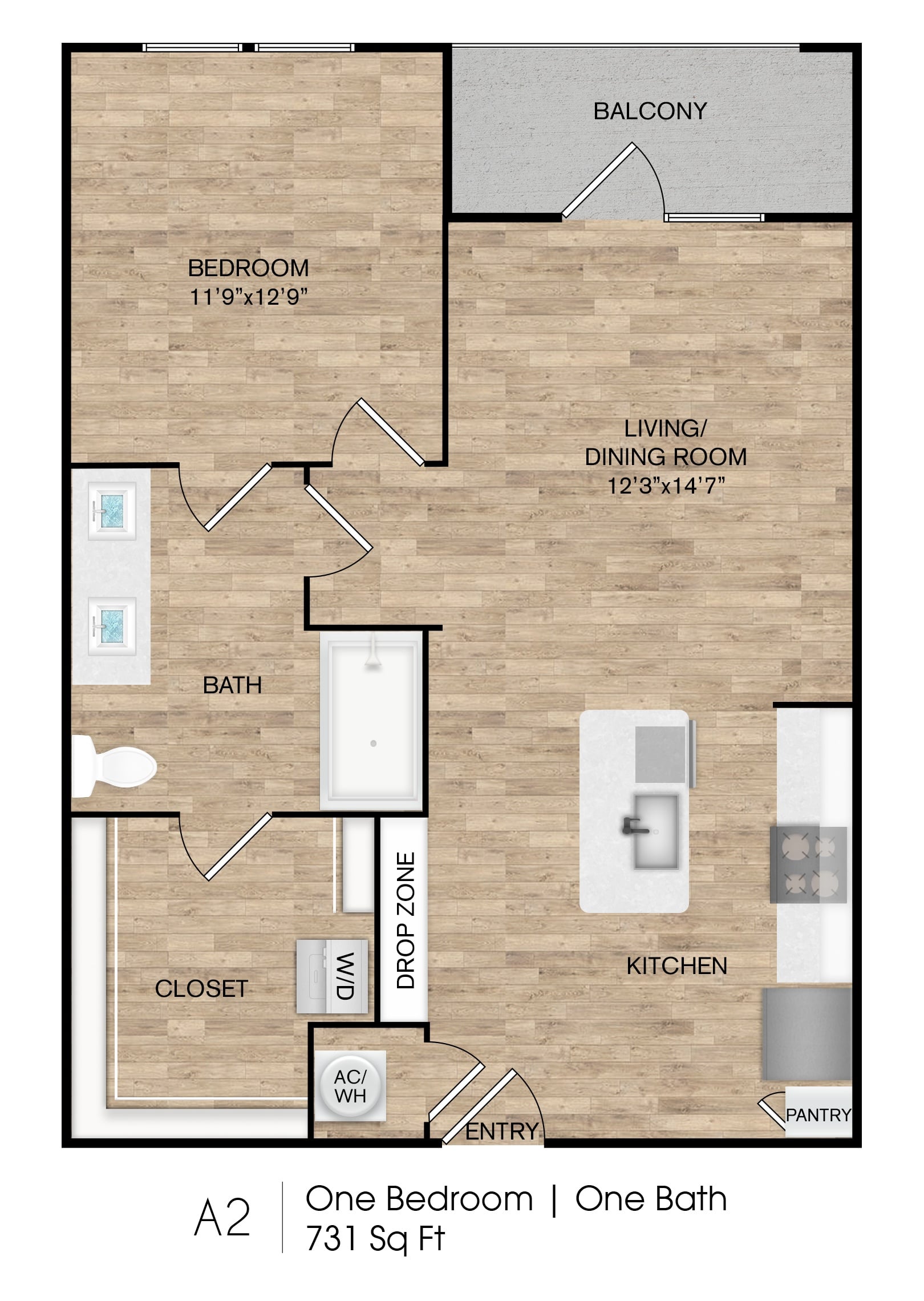 A2 floor plan