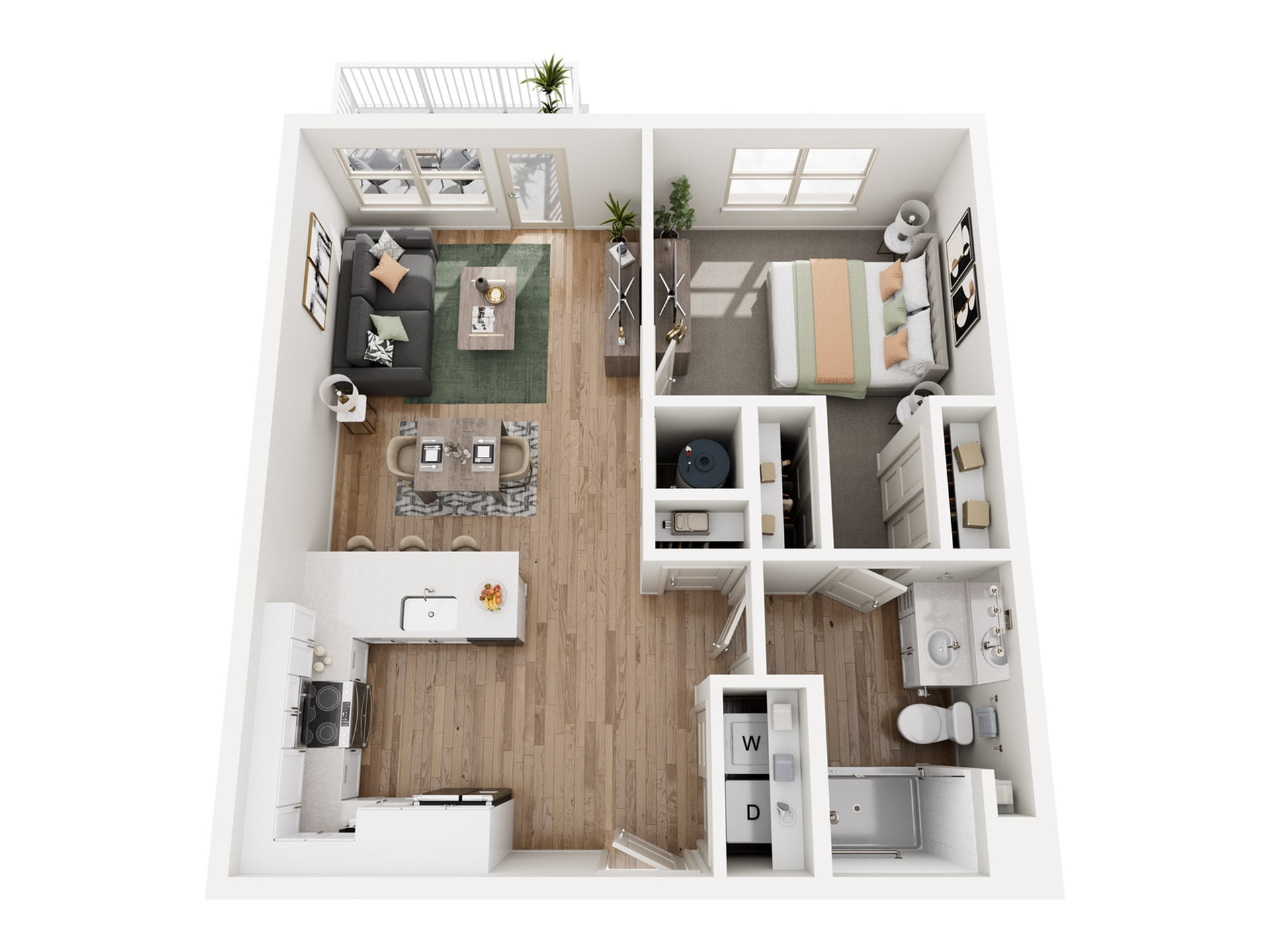 Oak floor plan
