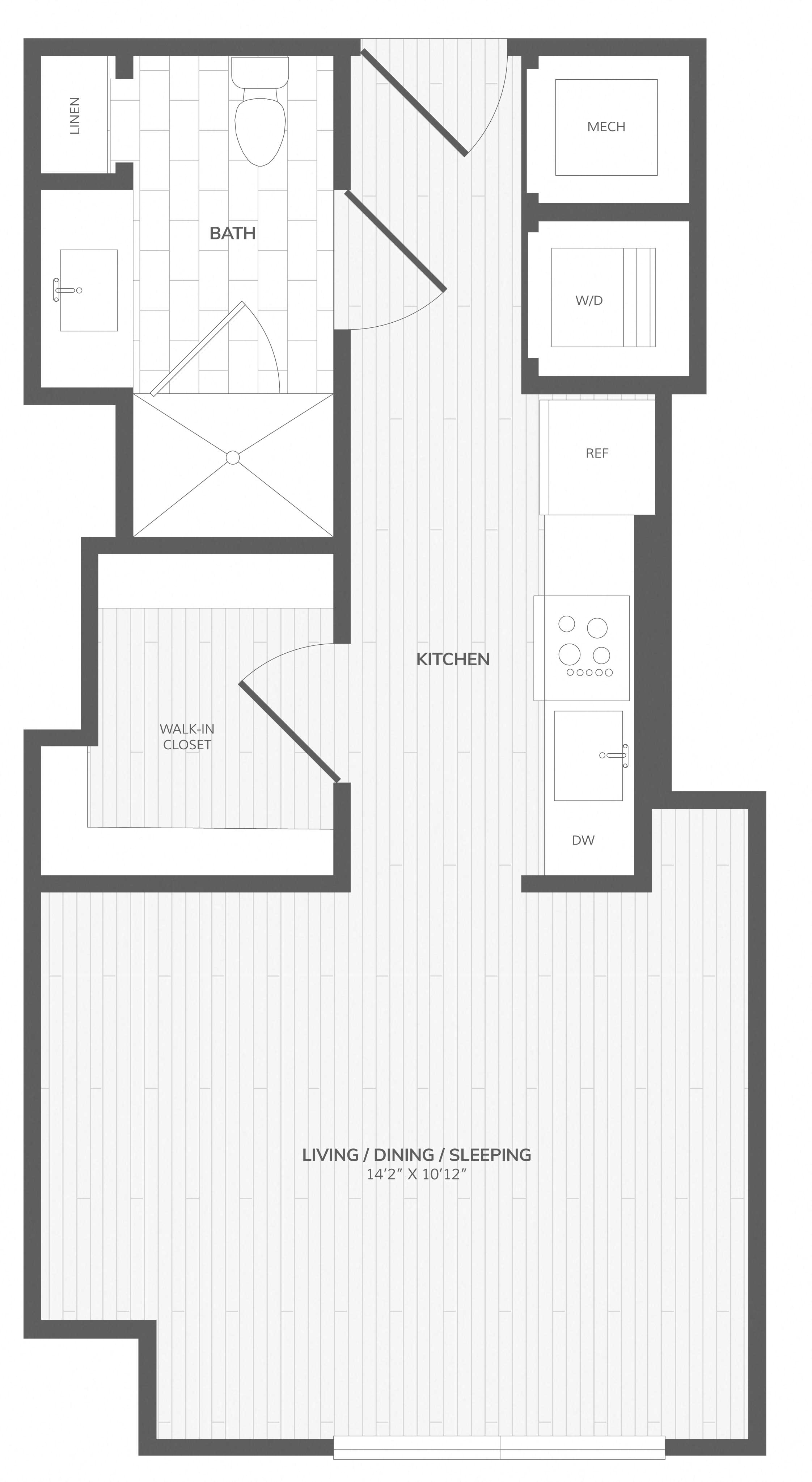 Studio-E East Medley floor plan