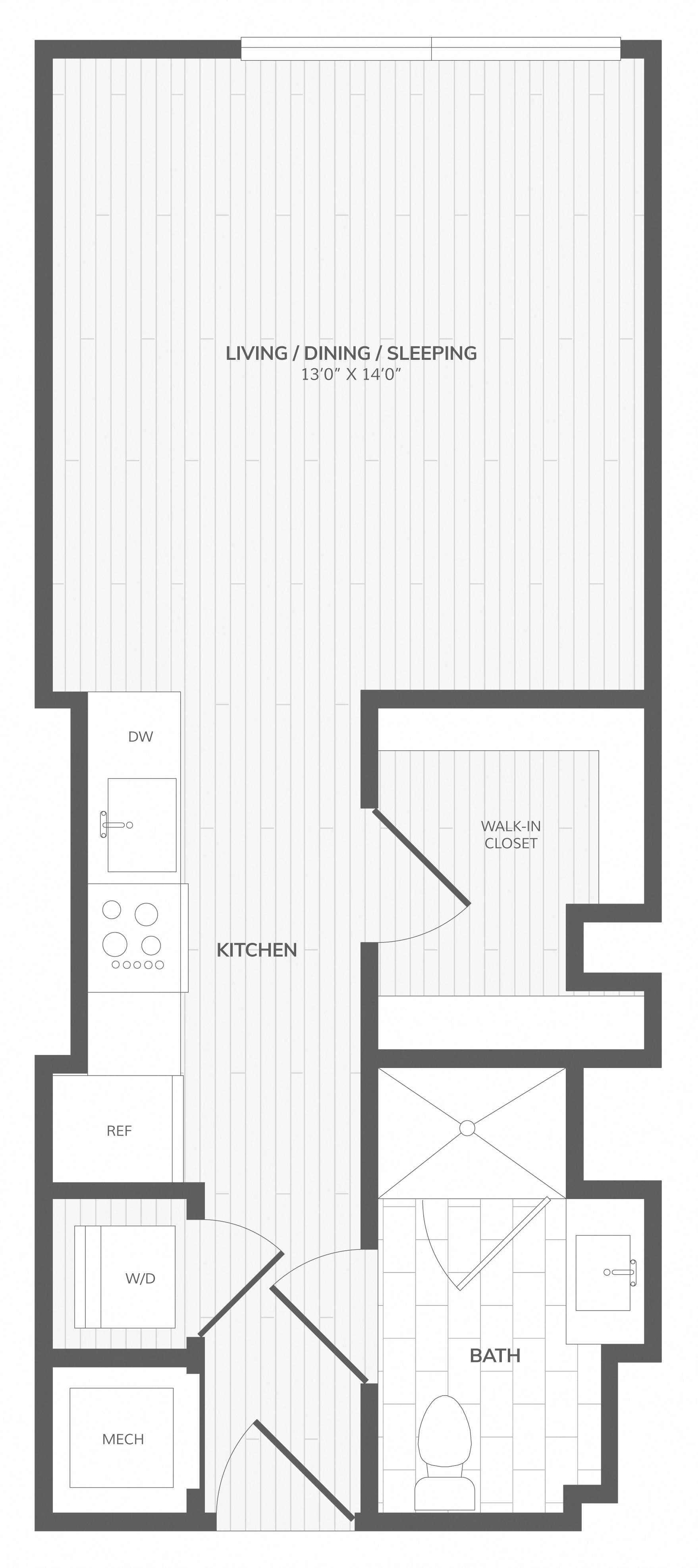 Studio-A West Medley floor plan