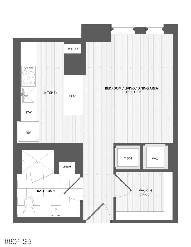 Studio-S-B_880 P floor plan